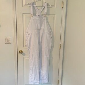 New Cotton White Women's Denim Overalls